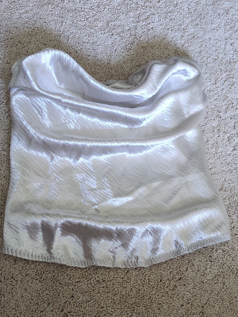 Victoria's Secret White Sheer Mesh Lingerie Top